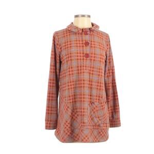 SOFT SURROUNDINGS Plaid Soft Pullover Long Sleeve Shirt Tunic Women's Size PS